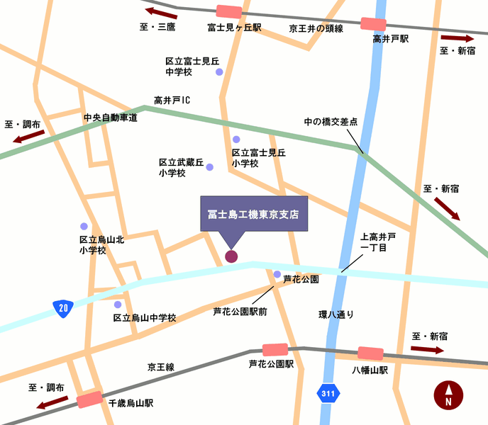 東京支店地図